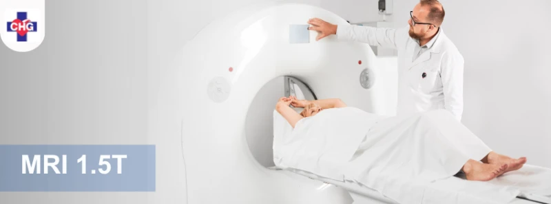 โรงพยาบาลของเราให้บริการตรวจด้วยเทคโนโลยี MRI 1.5T (Magnetic Resonance Imaging 1.5 Tesla)